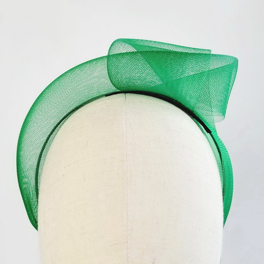 Emerald Green Crinoline Knot Headband - Image 4