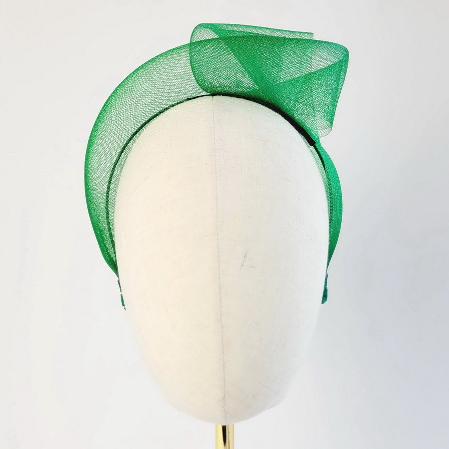 Emerald Green Crinoline Knot Headband - Image 2