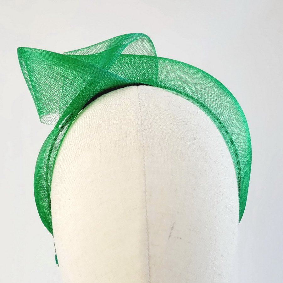 Emerald Green Crinoline Knot Headband - Image 10