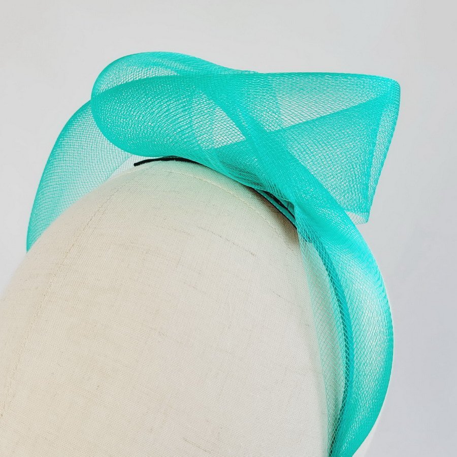 Jade Green Crinoline Knot Headband - Image 5