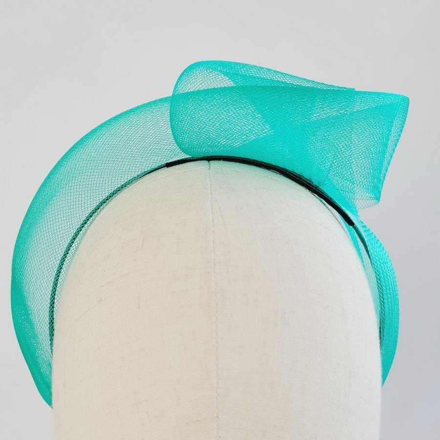 Jade Green Crinoline Knot Headband - Image 4