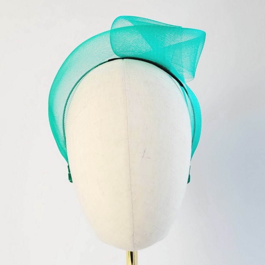 Jade Green Crinoline Knot Headband - Image 2
