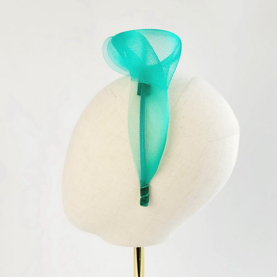 Jade Green Crinoline Knot Headband - Image 3