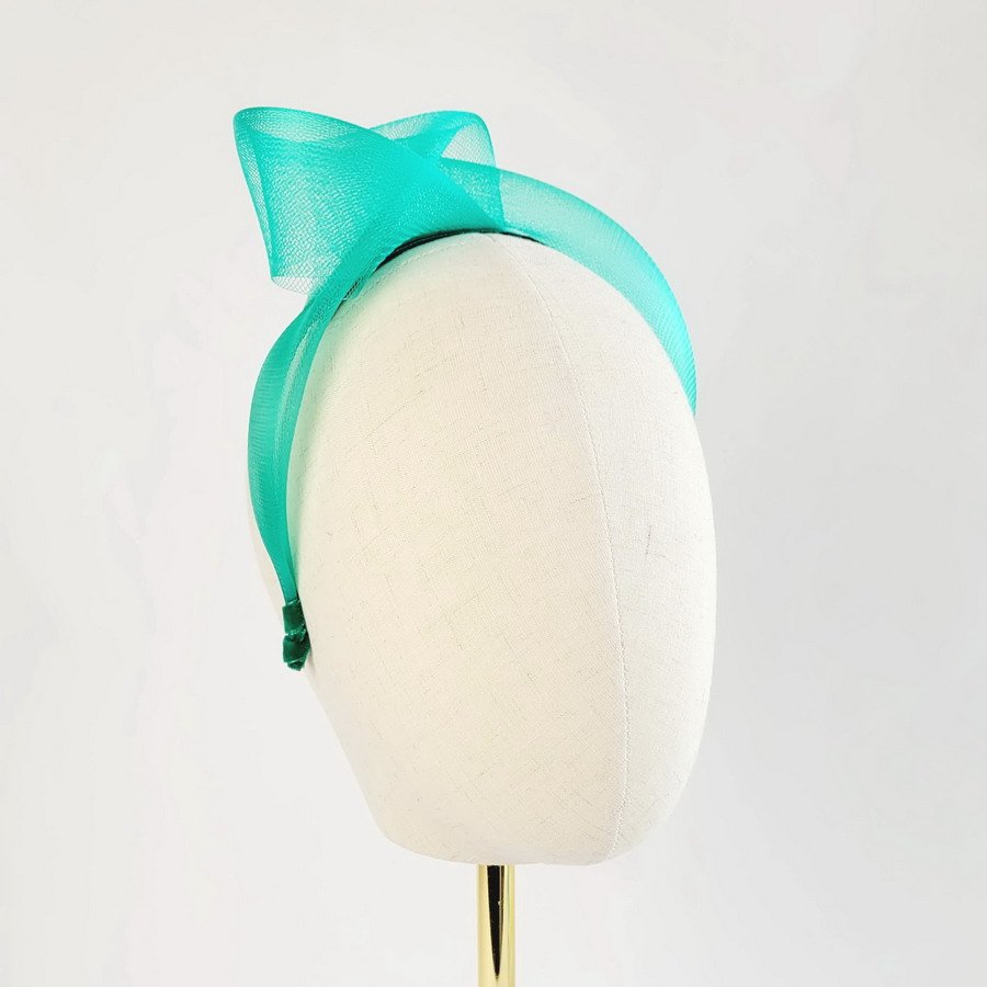 Jade Green Crinoline Knot Headband - Image 8
