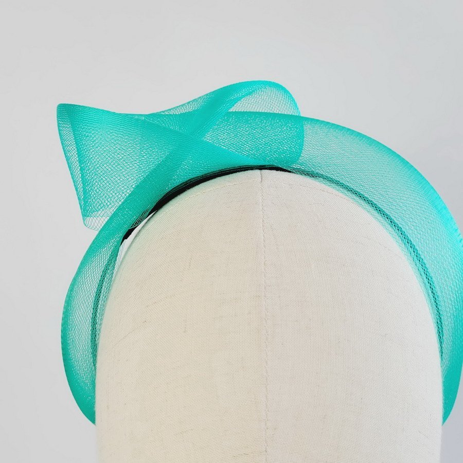Jade Green Crinoline Knot Headband - Image 10