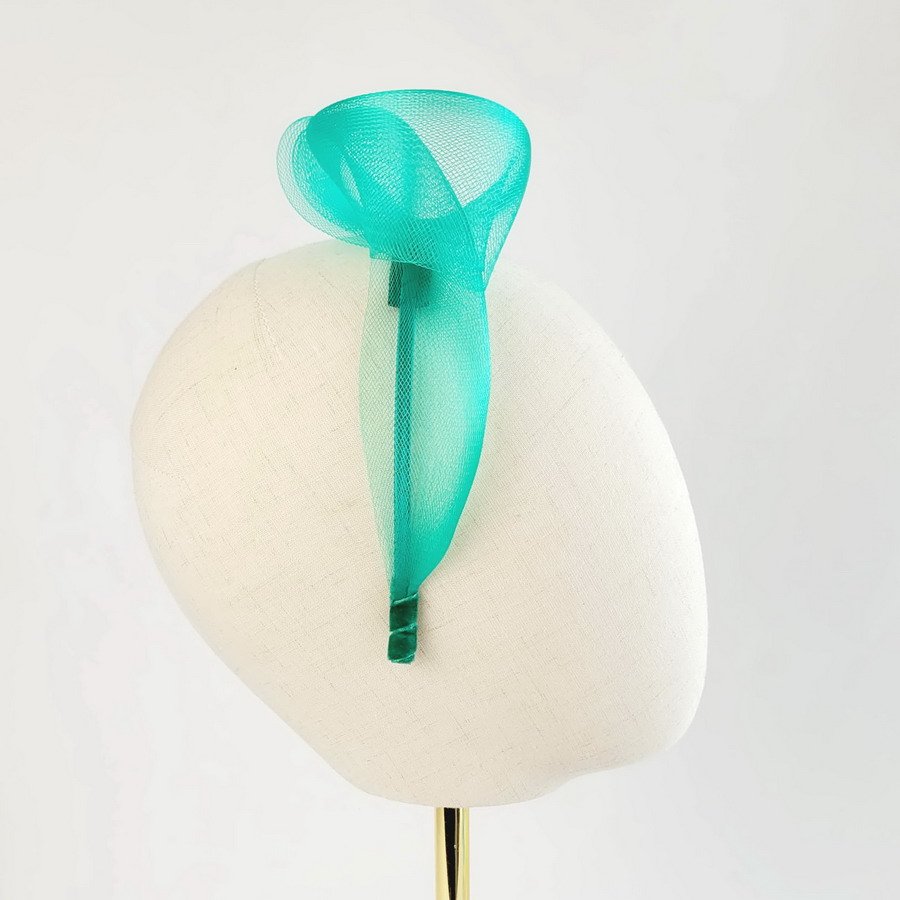 Jade Green Crinoline Knot Headband - Image 9