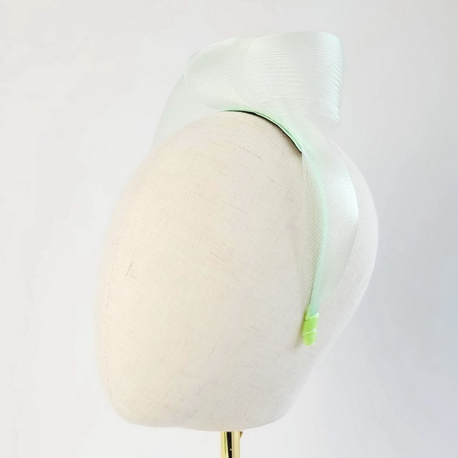 Mint Green Crinoline Knot Headband - Image 2