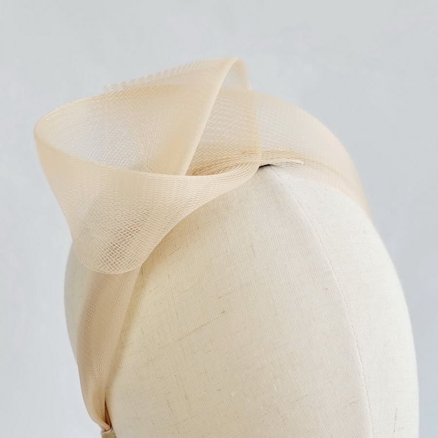 Pale Gold Crinoline Knot Headband - Image 4