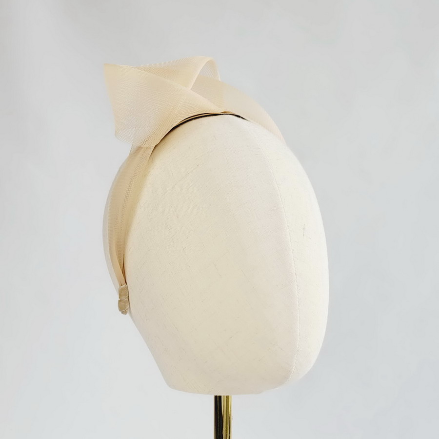 Pale Gold Crinoline Knot Headband