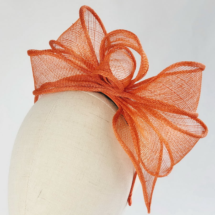 Orange Looped Fascinator Headband - Image 9