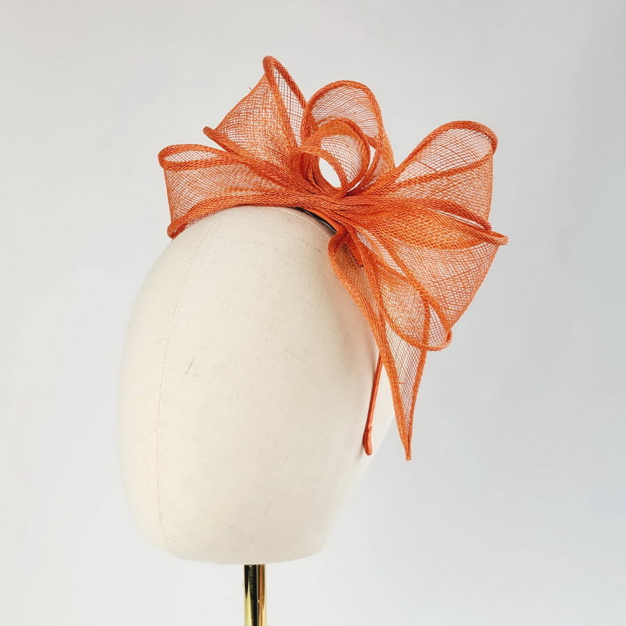 Orange Looped Fascinator Headband - Image 7