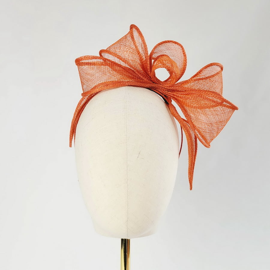Orange Looped Fascinator Headband - Image 6