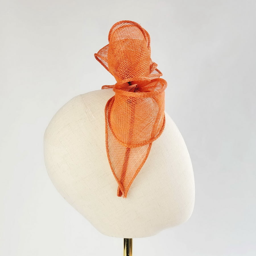 Orange Looped Fascinator Headband - Image 5