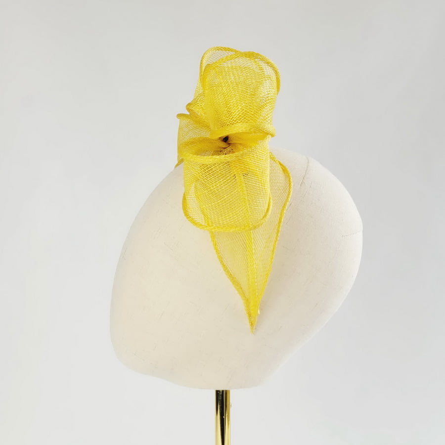 Yellow Looped Fascinator Headband - Image 10