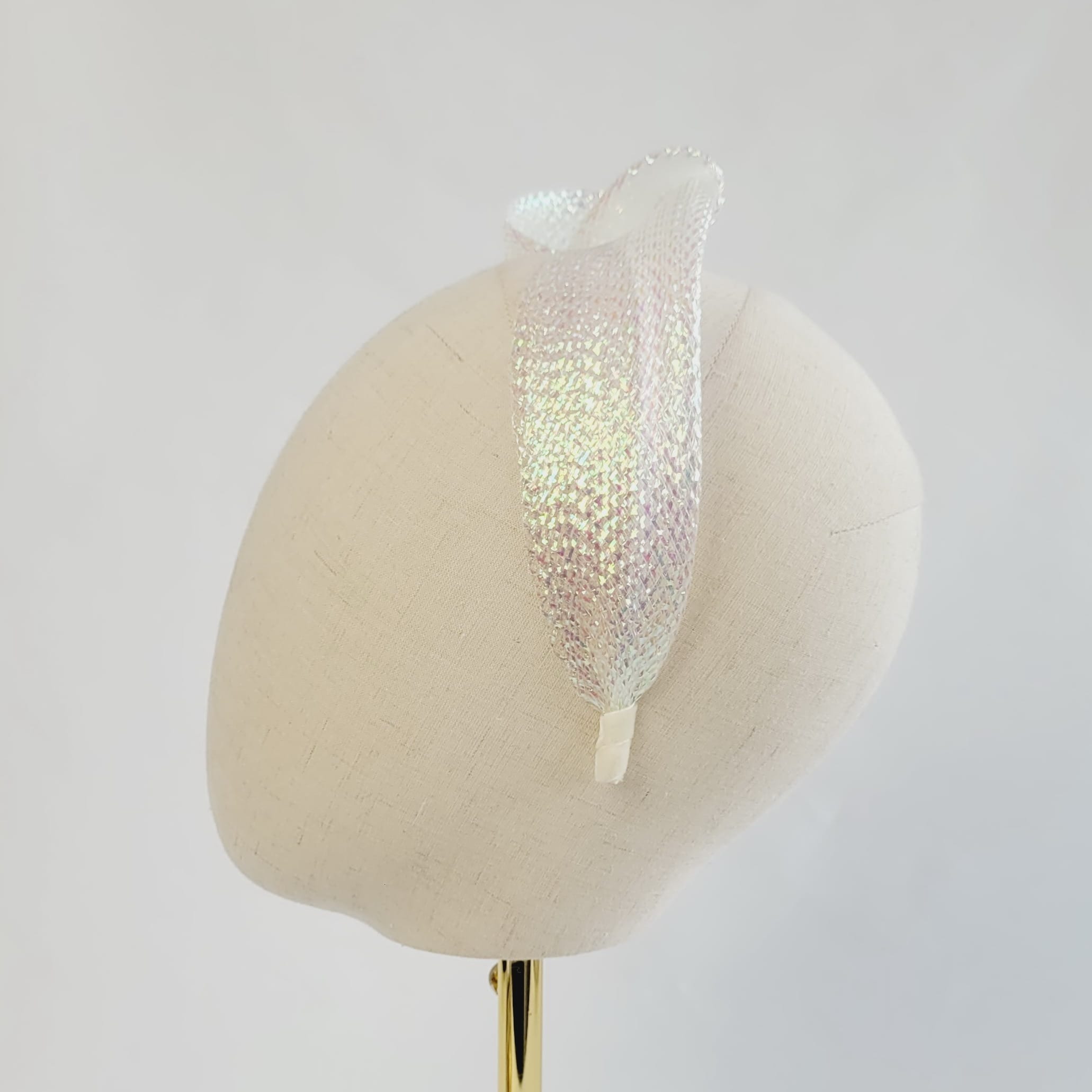 Iridescent Pearl Fascinator Headband