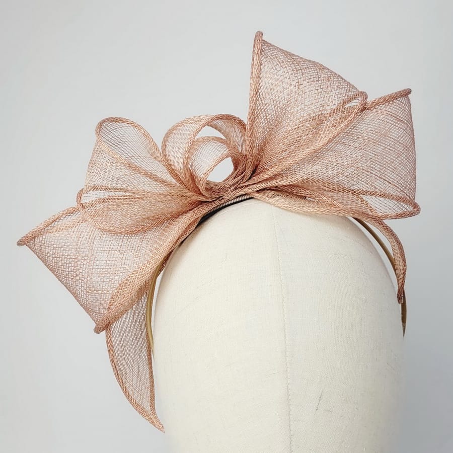 Gold Race Day Fascinator handmade by Imogen's Imagination